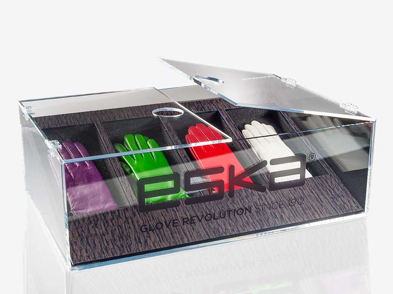 Packaging und Präsentationsbox für Eska Handschuhe